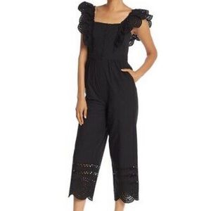 Madewell Linen Eyelet Jumpsuit